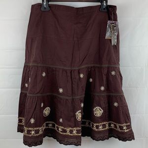 Uniform John Paul Richard brown skirt